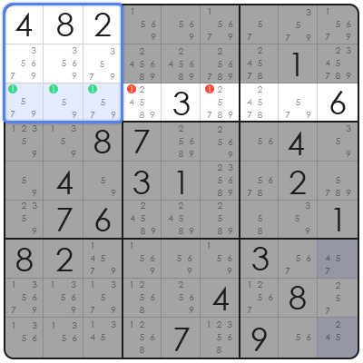 sudoku hidden singles method